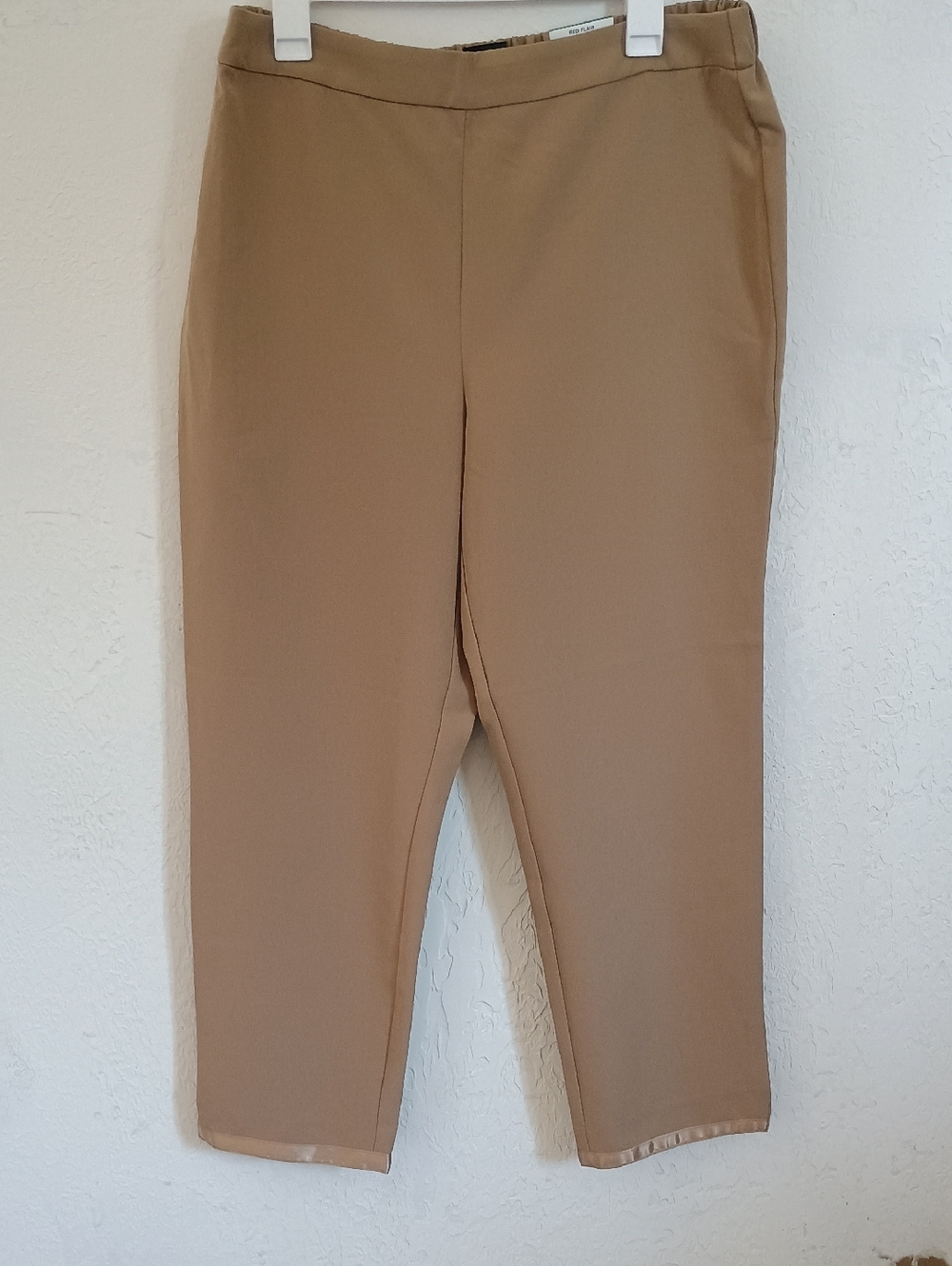 JM Collection Tan Straight Leg Pants